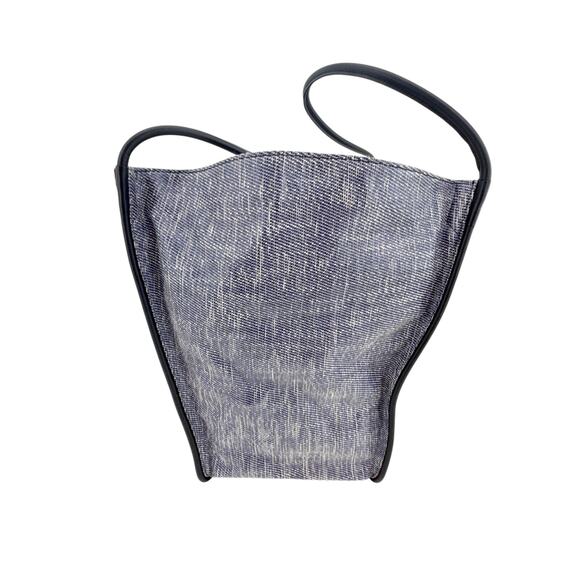 PROENZA SCHOULER XL Mixed Woven Tote Bag Red/Blue - Picture 10 of 13